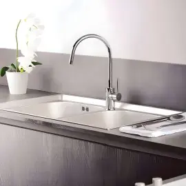 Змішувач для кухні  Light Paffoni LIG180CR — вид спереду
