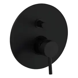 Змішувач для душу Light Paffoni LIGBOX015NOM Matt Black — бічний ракурс