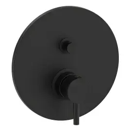 Змішувач для душу Light Paffoni LIGBOX015NOM Matt Black — вид на білому тлі