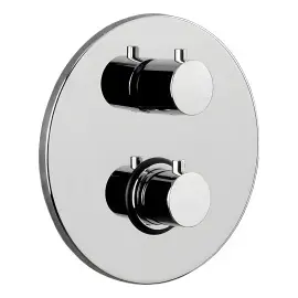 Термостат для душу на 2 споживача  Light Paffoni LIQ018CR Chrome — вид на білому тлі