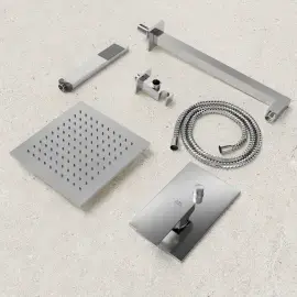Душова система прихованого монтажу Level Shower Paffoni KITLES015CR — бічний ракурс