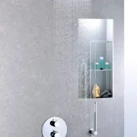 Комплект душової системи з термостатом Shower Paffoni KITLIQ018CR — бічний ракурс