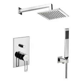 Душова система прихованого монтажу Shower Paffoni KITRIN015CR — вид на білому тлі