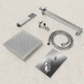 Душова система прихованого монтажу Shower Paffoni KITRIN015CR — бічний ракурс