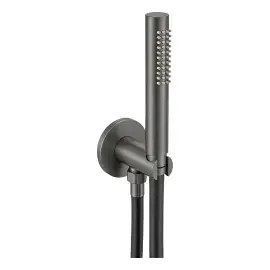 Душовий гарнітур 1jet Tondo Paffoni ZDUP094MG Mercury Grey — вид на білому тлі