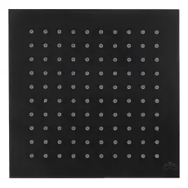 Верхній душ  SYNCRO KING "Quadro" 30х30 см Paffoni ZSOF078NO Matt Black — бічний ракурс
