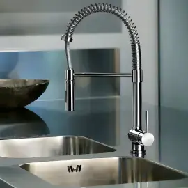 Смеситель для кухни с поворотным изливом Stick Paffoni SK179CR — вид сверху