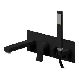 Змішувач для ванни  Tilt Paffoni TI001NO Matt Black — вид спереду