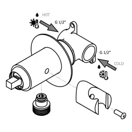 Гігієнічний душ Tweet Round Mix Paffoni ZDUP110BR Bronzed — бічний ракурс