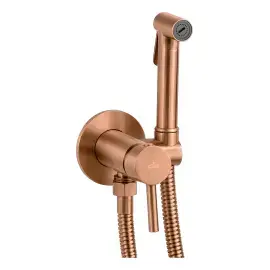 Гігієнічний душ Tweet Round Mix Paffoni ZDUP110RASP Brushed Copper PVD — вид на білому тлі