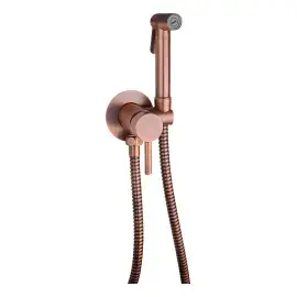 Гігієнічний душ Tweet Round Mix Paffoni ZDUP110RMSP Brushed Copper — вид на білому тлі