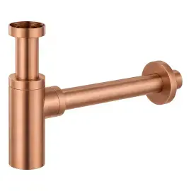 Сифон для раковини Paffoni ZACC240RASP Brushed Copper PVD — вид на білому тлі