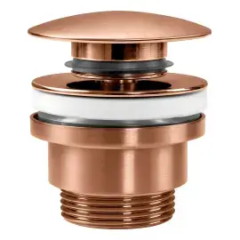 Донний клапан для раковини Clic-Clac Paffoni ZSCA050RASP Brushed Copper PVD — вид на білому тлі