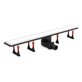 Душовий канал 95 см з решіткою Confluo Frameless Line Pestan 13701216 White Glass — вид на білому тлі