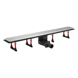 Душевой канал 85 см с решеткой Confluo Frameless Line Pestan 13701233 White Alpin 85 х 10 см — вид на белом фоне
