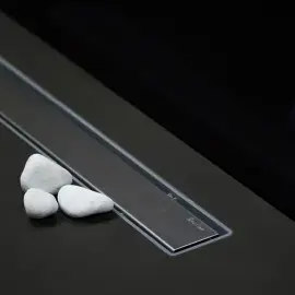 Душовий канал 75 см з решіткою під плитку Confluo Primo Line Pestan 13702504 75 х 12 см — вид спереду