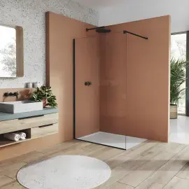 Душова стінка Walk-in Easy BlackLine Ronal STR4P1000607 — вид спереду