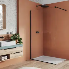 Душевая стенка Walk-in Easy BlackLine Ronal STR4P1200607 — вид спереди