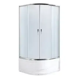 Душова кабіна SERIE F-ECO Santeh 9021F-ECO 90 х 90 х 195 см — вид на білому тлі