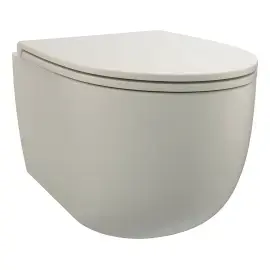 Унітаз підвісний Bull SDR Ceramiche MWWCSBLV + MWCWBLRF Panna — вид на білому тлі