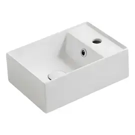 Умивальник Agile Simas AG40 Glossy White — вид на білому тлі