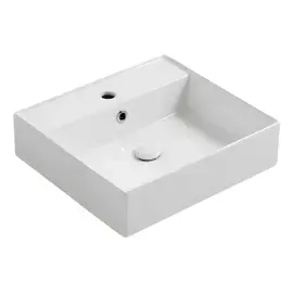 Умивальник Agile Simas AG51 Glossy White — вид на білому тлі