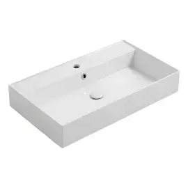 Умивальник Agile Simas AG81 Glossy White — вид на білому тлі
