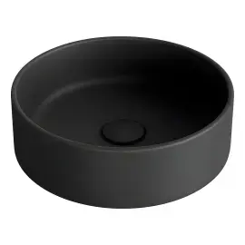 Умивальник Foriù Simas FO01-65 Matt Black — вид на білому тлі