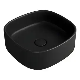 Умивальник Foriù Simas FO03-65 Matt Black — вид на білому тлі