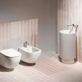 Унітаз підвісний Juniper Simas JU18-42 + JU004-42 Bianco Matt — вид спереду