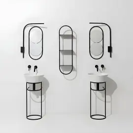 Умивальник Wave Simas WA01 Glossy White — бічний ракурс