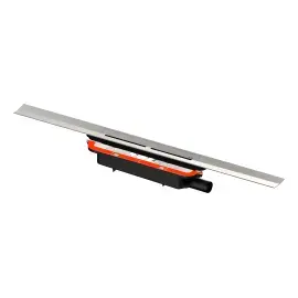 Комплект трап для душу 100 см  TECEdrainprofile TECE 671000 Stainless Steel 100 x 5.5 см — вид на білому тлі