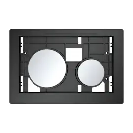 Вбудована частина змивної клавіші TECEloop TECE 9240665 Matt Chrome — вид на білому тлі