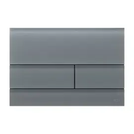 Змивна клавіша TECEsquare II TECE 9240826 Signal Grey — вид на білому тлі