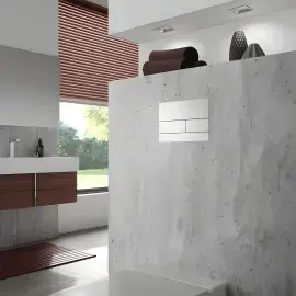 Змивна клавіша TECEsquare II TECE 9240830 Stainless Steel — бічний ракурс