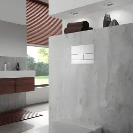 Змивна клавіша TECEsquare II TECE 9240831 Chrome — вид спереду