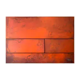Змивна клавіша TECEsquare II TECE 9240845 Rust Steel — вид на білому тлі