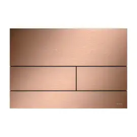 Змивна клавіша TECEsquare II TECE 9240848 Brushed Red Gold — вид на білому тлі