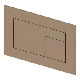 Змивна клавіша TECEvelvet TECE 9240730 Brown Beige — вид спереду