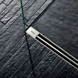 Комплект душовий трап підрізний Advantix Vario L300-1200 мм Viega 704353 Matt Chrome — вид спереду