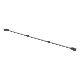Решітка для душового каналу Advantix Vario Wall Drain L300-1200 мм Viega 736583 Matt Black — вид на білому тлі