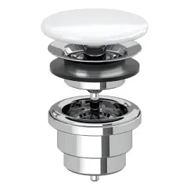 Незапорный клапан Villeroy & Boch 68080001 — вид на белом фоне