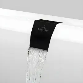 Комплект підключення води до зливу-переливу для ванни Squaro Edge 12 Villeroy & Boch UPCON0123-33 Black Matt — бічний ракурс