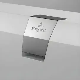 Комплект підключення води до зливу-переливу для ванни Squaro Edge 12 Villeroy & Boch UPCON0123 Хром — вид спереду