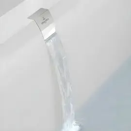 Комплект підключення води до зливу-переливу для ванни Squaro Edge 12 Villeroy & Boch UPCON0123 Хром — бічний ракурс