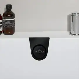 Комплект підключення води до зливу-переливу для ванни Oberon 2.0 Villeroy & Boch UPCON0136-33 Black Matt — вид згори
