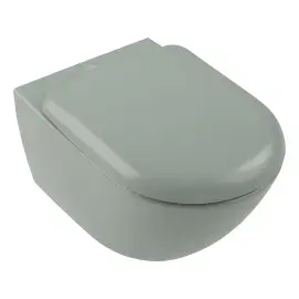 Унітаз Antao Villeroy & Boch 4674T0R8 Morning Green CeramicPlus — вид на білому тлі