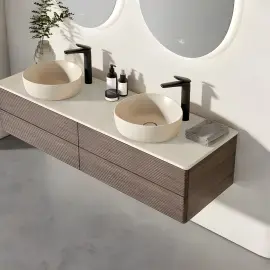 Умивальник Antao Villeroy & Boch 4A7240AM Almond CeramicPlus — вид спереду