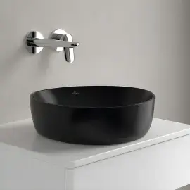 Умивальник Antao Villeroy & Boch 4A7240R7 Pure Black CeramicPlus — вид всередину