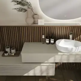 Умывальник Antao Villeroy & Boch 4A7351RW — вид спереди